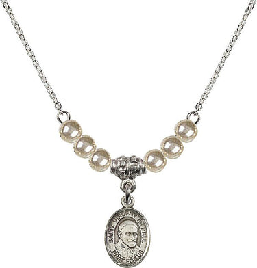 Collar de Cristal de San Vicente de Paúl | 1/2 pulgada | Cuentas de 4 mm