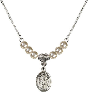 Collar de cristal de San Jerónimo | 1/2 pulgada | Cuentas de 4 mm