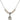 Saint Sophia Crystal Necklace | 1/2 inch | 4mm Beads   Sterling Silver