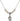 Saint Sophia Crystal Necklace | 1/2 inch | 4mm Beads   Sterling Silver