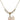Saint Christopher Cross Crystal Necklace | 1/2 inch | 4mm Beads   14kt Gold Filled