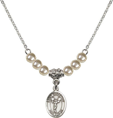 Collar de cristal de porristas de San Sebastián | 1/2 pulgada | Cuentas de 4 mm | N21-9170