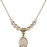 Saint Cecilia Crystal Necklace | 1/2 inch | 4mm Beads   14kt Gold Filled