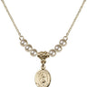 Saint Rita of Cascia Crystal Necklace | 1/2 inch | 4mm Beads   14kt Gold Filled