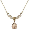 Saint Petronille Crystal Necklace | 1/2 inch | 4mm Beads   14kt Gold Filled