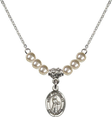 Collar de cristal de Santa Petronila | 1/2 pulgada | Cuentas de 4 mm | N21-9209