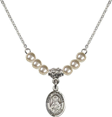 Collar de cristal Santa Alexandra | 1/2 pulgada | Cuentas de 4 mm | N21-9215