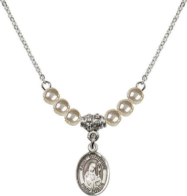 Collar de cristal de Santa Gertrudis de Nivelles | 1/2 pulgada | Cuentas de 4 mm | N21-9219
