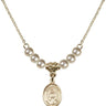 Saint Lillian Crystal Necklace | 1/2 inch | 4mm Beads   14kt Gold Filled