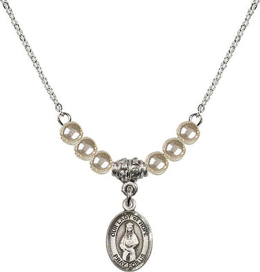 Our Lady of Hope Crystal Necklace | 1/2 inch | 4mm Beads | N21-9230