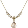 San Juan de la Cruz Crystal Necklace | 1/2 inch | 4mm Beads   14kt Gold Filled