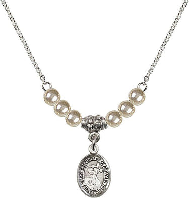 Collar de cristal de San Bernardo de Claraval | 1/2 pulgada | Cuentas de 4 mm | N21-9233