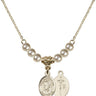 Pope Emeritace  Benedict XVI Crystal Necklace | 1/2 inch | 4mm Beads   14kt Gold Filled