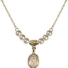 Our Lady of Knock Crystal Necklace | 1/2 inch | 4mm Beads   14kt Gold Filled