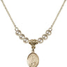 Saint Alice Crystal Necklace | 1/2 inch | 4mm Beads   14kt Gold Filled