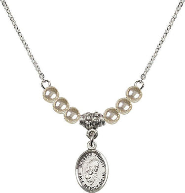 Blessed Trinity Crystal Necklace | 1/2 inch | 4mm Beads | N21-9249