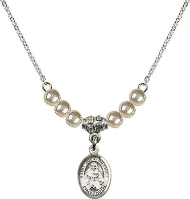 Collar de cristal de Santa Julia Billiart | 1/2 pulgada | Cuentas de 4 mm | N21-9267