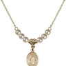 Our Lady of Africa Crystal Necklace | 1/2 inch | 4mm Beads   14kt Gold Filled