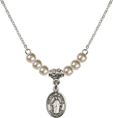 Our Lady of Africa Crystal Necklace | 1/2 inch | 4mm Beads | N21-9269