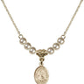 Saint James the Lesser Crystal Necklace | 1/2 inch | 4mm Beads   14kt Gold Filled