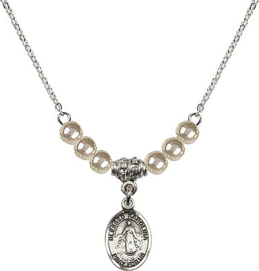 Collar de cristal de la beata Karolina Kozkowna | 1/2 pulgada | Cuentas de 4 mm | N21-9283