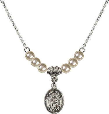 Collar de cristal de Santa Débora | 1/2 pulgada | Cuentas de 4 mm | N21-9286