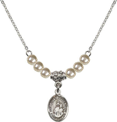Our Lady of Consolation Crystal Necklace | 1/2 inch | 4mm Beads | N21-9292