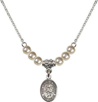 Collar de Cristal Santa Lidwina de Schiedam | 1/2 pulgada | Cuentas de 4 mm | N21-9297