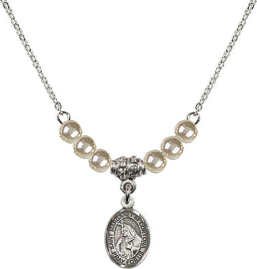Collar de cristal de Santa Margarita de Cortona | 1/2 pulgada | Cuentas de 4 mm | N21-9301