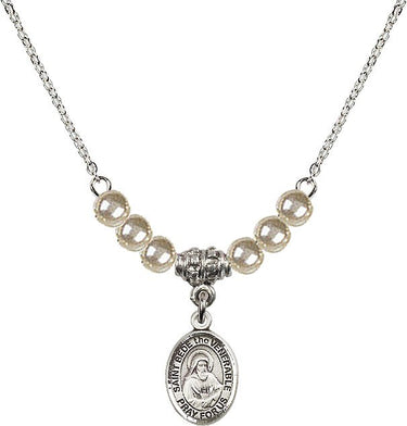 Collar de cristal de San Beda el Venerable | 1/2 pulgada | Cuentas de 4 mm | N21-9302