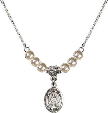 Our Lady of Olives Crystal Necklace | 1/2 inch | 4mm Beads | N21-9303