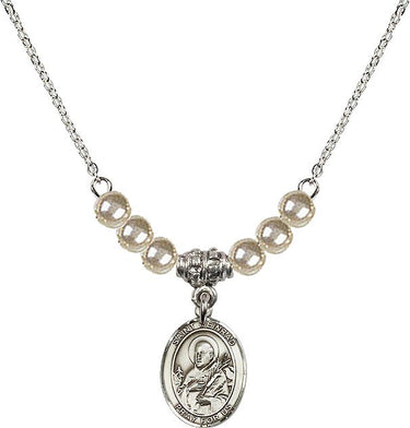 Collar de cristal San Meinrado de Einsiedeln | 1/2 pulgada | Cuentas de 4 mm | N21-9307