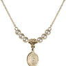 Saint Zoe of Rome Crystal Necklace | 1/2 inch | 4mm Beads   14kt Gold Filled