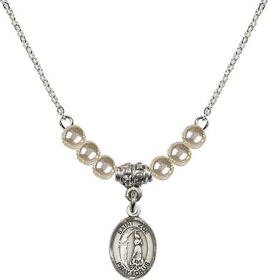 Saint Zoe of Rome Crystal Necklace | 1/2 inch | 4mm Beads | N21-9314