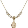 Saint Gianna Beretta Molla Crystal Necklace | 1/2 inch | 4mm Beads   14kt Gold Filled
