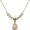 Saint Hannibal Crystal Necklace | 1/2 inch | 4mm Beads   14kt Gold Filled