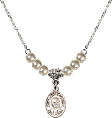 Collar de cristal San Arnold Janssen | 1/2 pulgada | Cuentas de 4 mm | N21-9328
