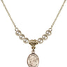 Saint Nimatullah Crystal Necklace | 1/2 inch | 4mm Beads   14kt Gold Filled