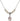 Our Lady of Grapes Medal Crystal Necklace | 1/2 inch | 4mm Beads