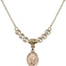 Saint Joachim Crystal Necklace | 1/2 inch | 4mm Beads   14kt Gold Filled