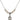 Saint Catherine of Bologna Crystal Necklace | 1/2 inch | 4mm Beads   Sterling Silver