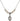 Saint Catherine of Bologna Crystal Necklace | 1/2 inch | 4mm Beads   Sterling Silver