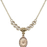 Saint Josephine Bakhita Crystal Necklace | 1/2 inch | 4mm Beads   14kt Gold Filled