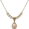 Saint Josemaria Escriva Crystal Necklace | 1/2 inch | 4mm Beads   14kt Gold Filled
