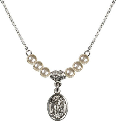 Collar de cristal de San Policarpo de Esmirna | 1/2 pulgada | Cuentas de 4 mm | N21-9363