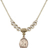 Saint Fina Crystal Necklace | 1/2 inch | 4mm Beads   14kt Gold Filled