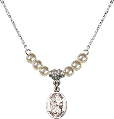 Collar de cristal de Santa Fina | 1,27 cm | Cuentas de 4 mm | N21-9364