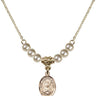 Saint Frances of Rome Crystal Necklace | 1/2 inch | 4mm Beads   14kt Gold Filled
