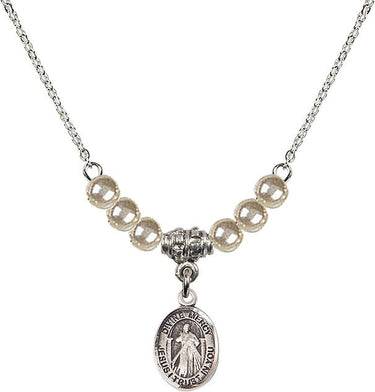 Collar de cristal de la Divina Misericordia | 1/2 pulgada | Cuentas de 4 mm | N21-9366