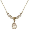 Saint Rose Philippine Duchesne Crystal Necklace | 1/2 inch | 4mm Beads   14kt Gold Filled